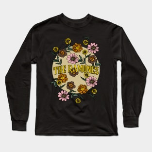 Ramones Name Personalized Flower Retro Floral 80s 90s Name Style Long Sleeve T-Shirt